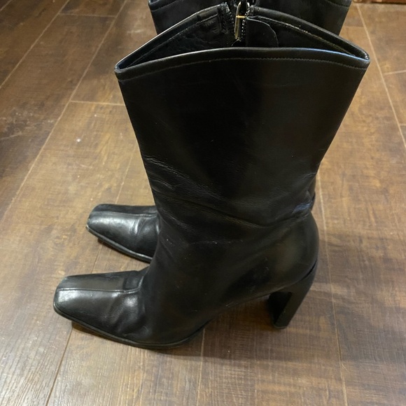 Vintage Gucci by Tom Ford black leather ankle boots belt - Picture 5 of 16